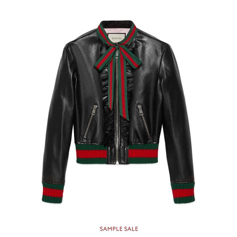 gucci women's leather jacket